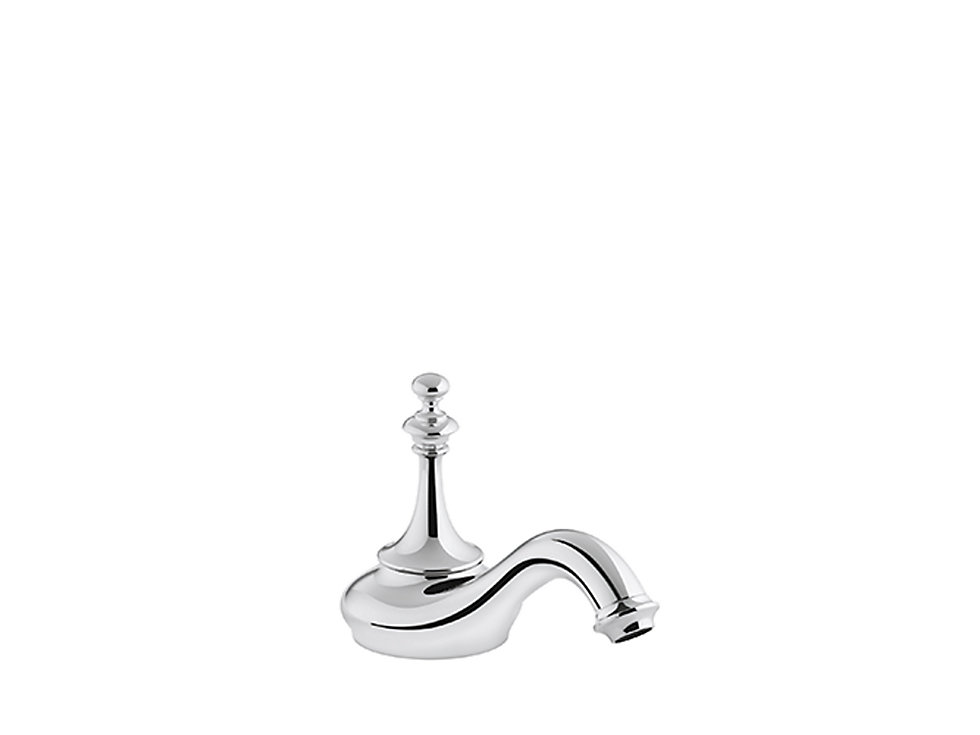 Kohler - Artifacts  Widespread Lavatory Spout With Tea Design In Polished Chrome